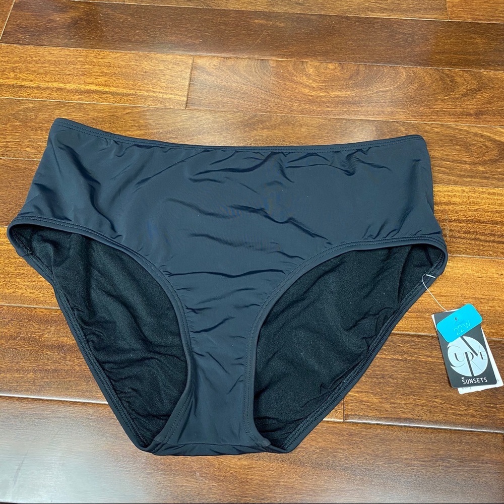 Curve By Sunsets high waist black swim bottom